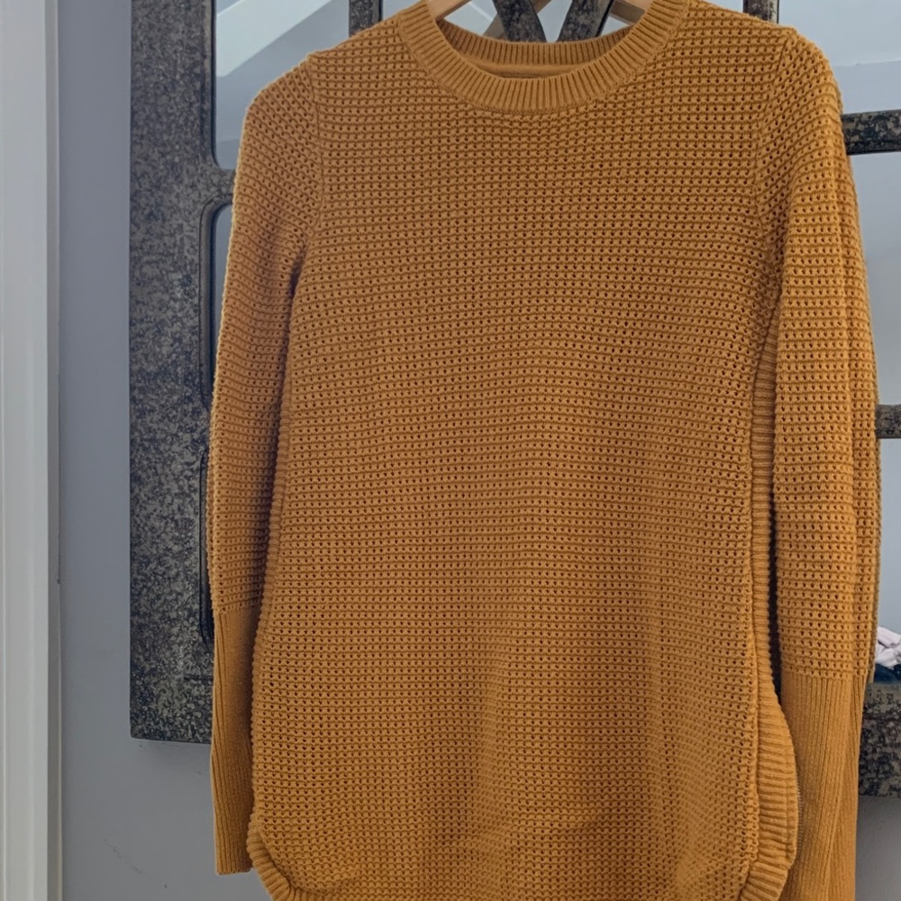 Akini Cozy Mustard Knit Sweater